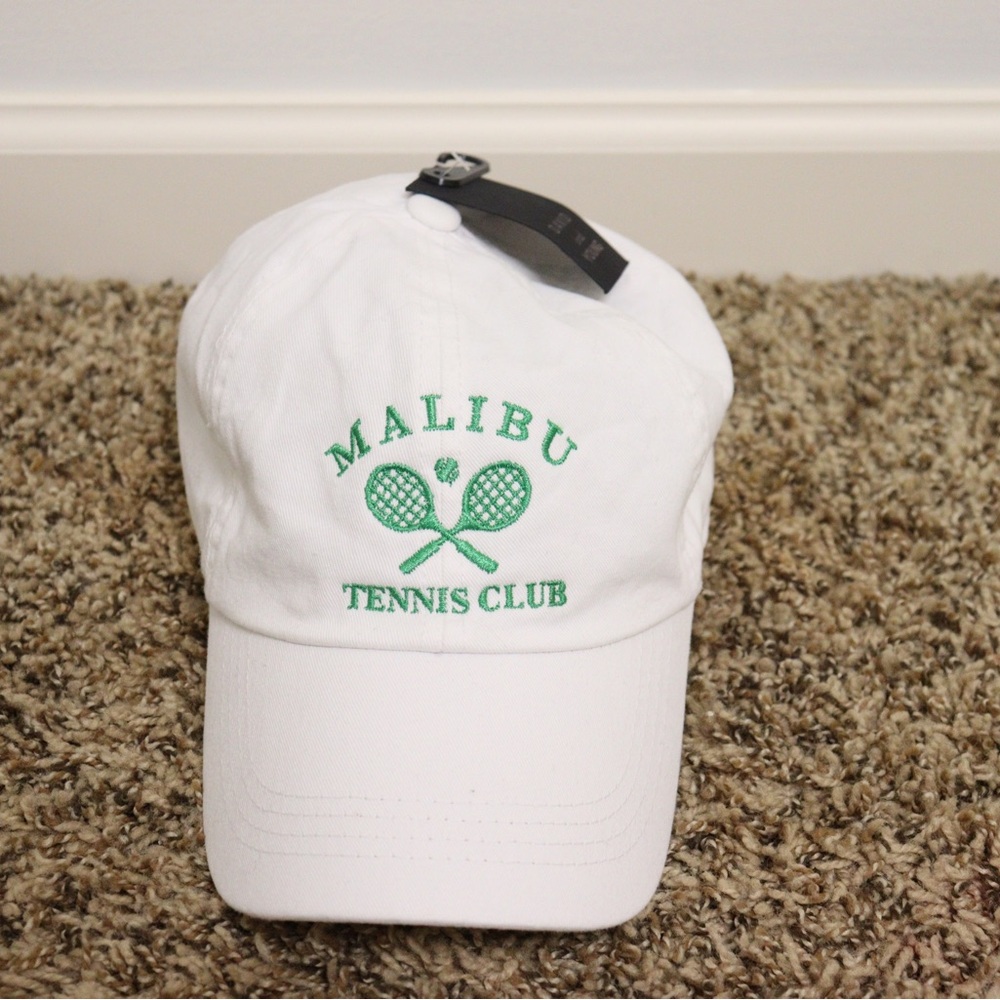 Malibu Tennis Club White Cap